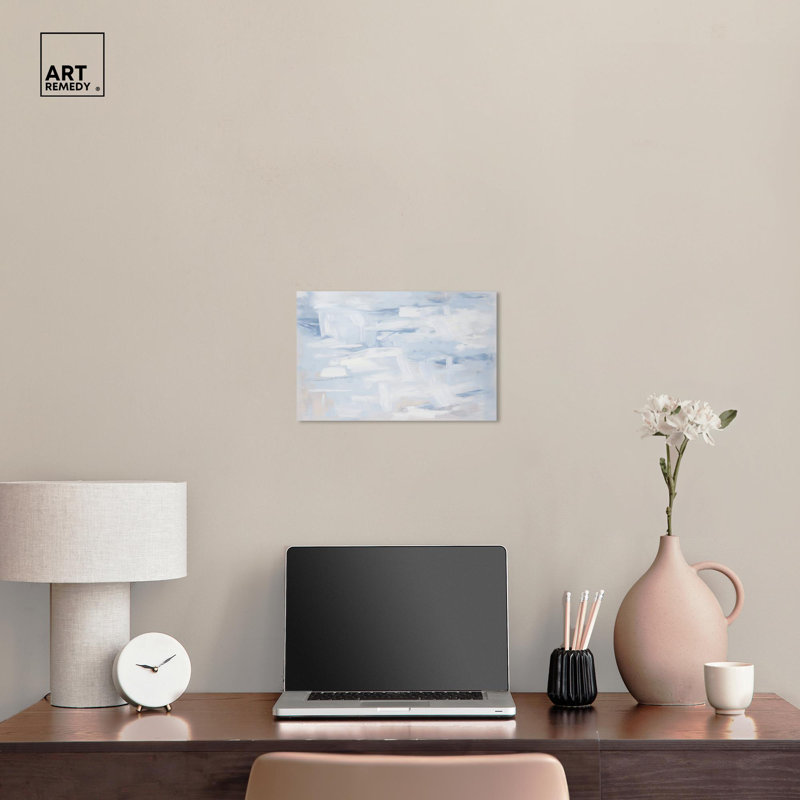 Art Remedy, toile abstraite neutre, H 10 po x l 15 po, Toile tendue
