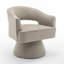 Fauteuil demi-tonneau pivotant de 28 po Kenzlee-533530963