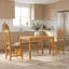 3 -Person Oak Solid Wood Dining Set-177750043