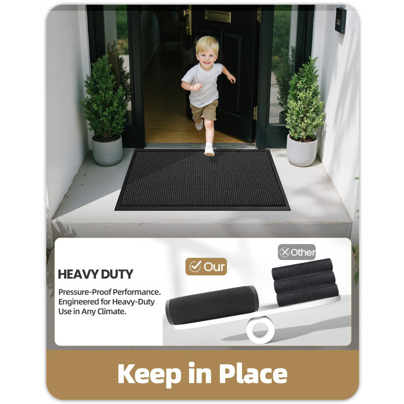 Tapis de porte avant à l'extérieur de l'entrée, tapis de porte d'extérieur pour patio