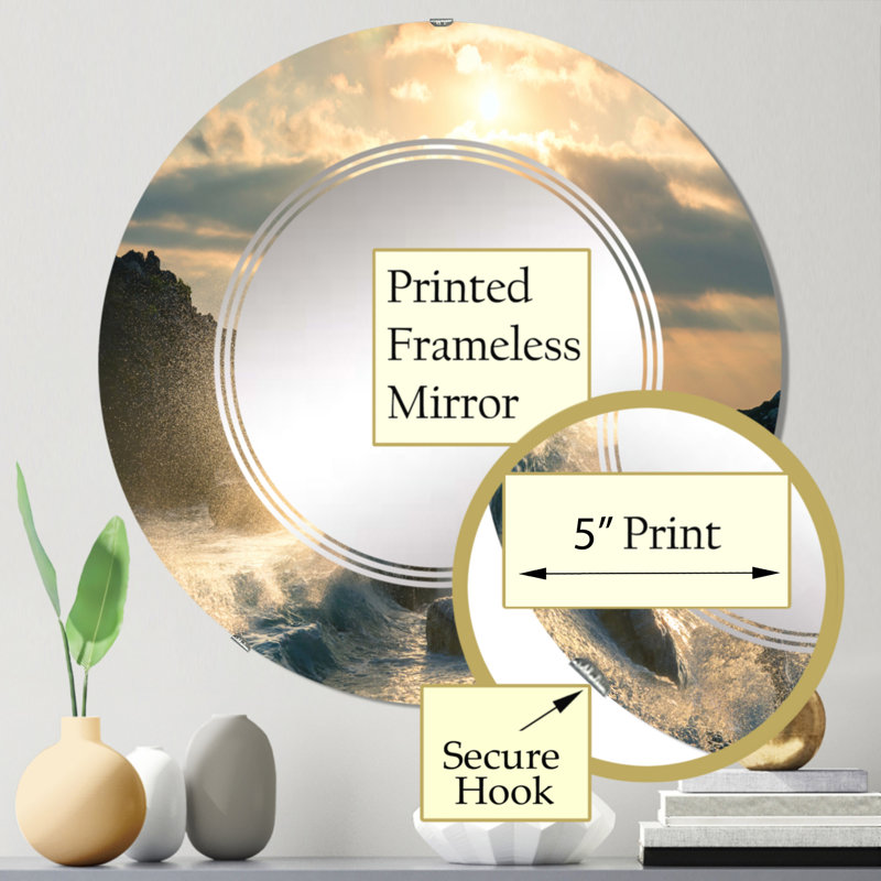 Miroir de salle de bain sans cadre, 24 po x 24 po