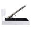 Lit plateforme tapissier avec système de rangement hydraulique-788132432-788132431