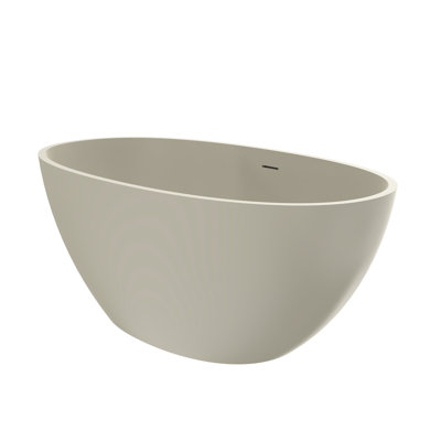 55 Inch Freestanding Solid Surface Soaking Bathtub For Bathroom