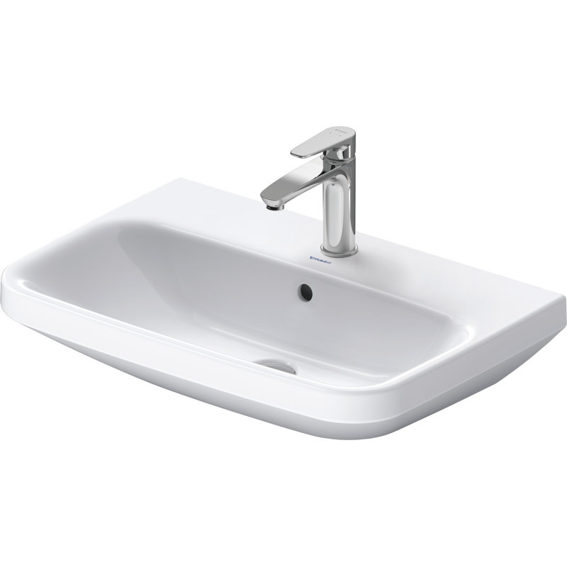 Lavabo de salle de bain mural en céramique avec trop-plein 26 po Duravit DuraStyle