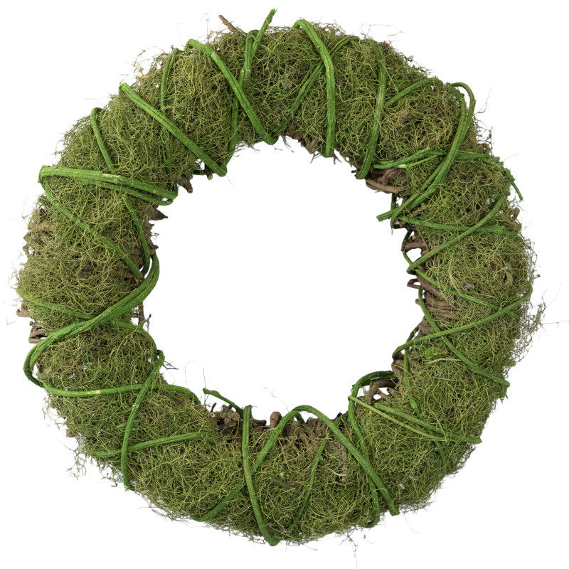 Faux Grapevine Rattan 12'' Wreath, 15" H x 15" W x 3.75" D
