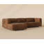 Canapé Beau - Cuir tabac Lucia-851068474