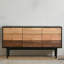 Armoire d'appoint moderne en bois massif