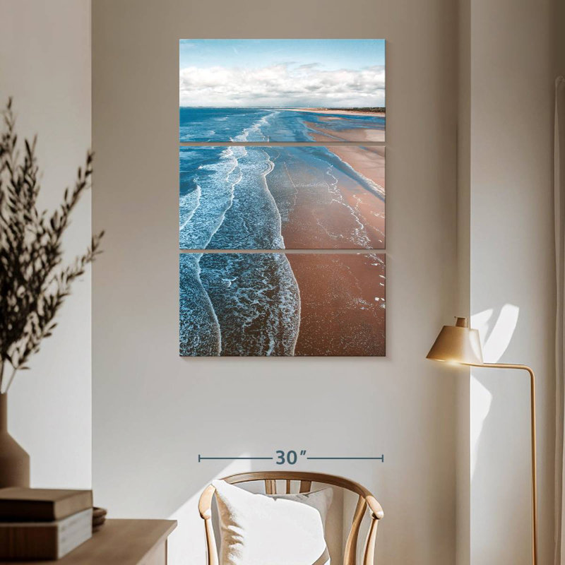 Gillard Aquamarine Waves, 65" H x 42" W