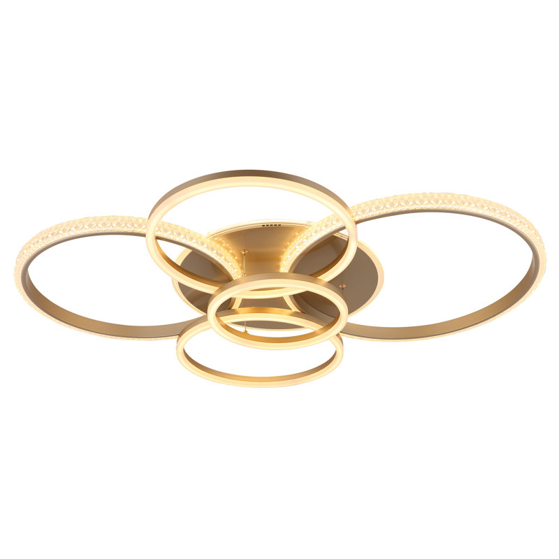 Dawane LED Flush Mount, Gold colours