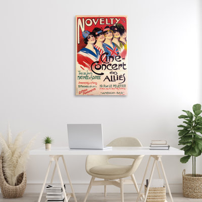 Toile de concert rétro vintage, design par Marcus Jules