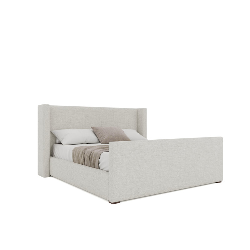 Lit bas Aylet Luxe, Coton de lin, Grand