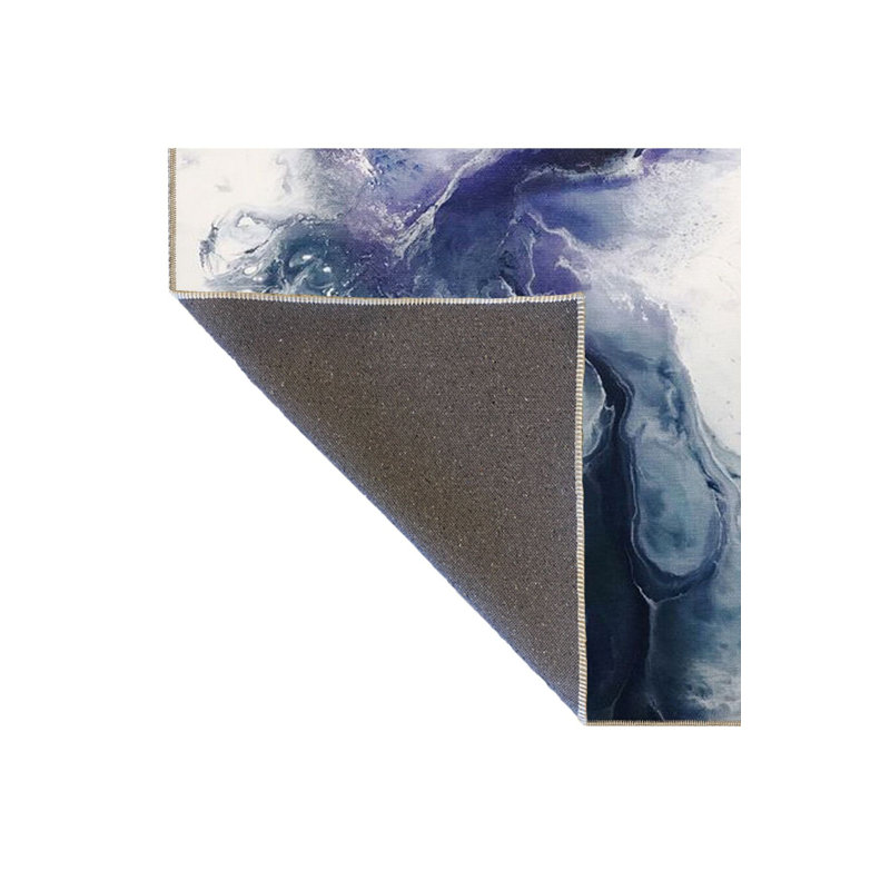 Tapis lavable à motifs Modern Smoky, Sous-tapis rectangulaire 2 pi 4 po x 3 pi 11 po