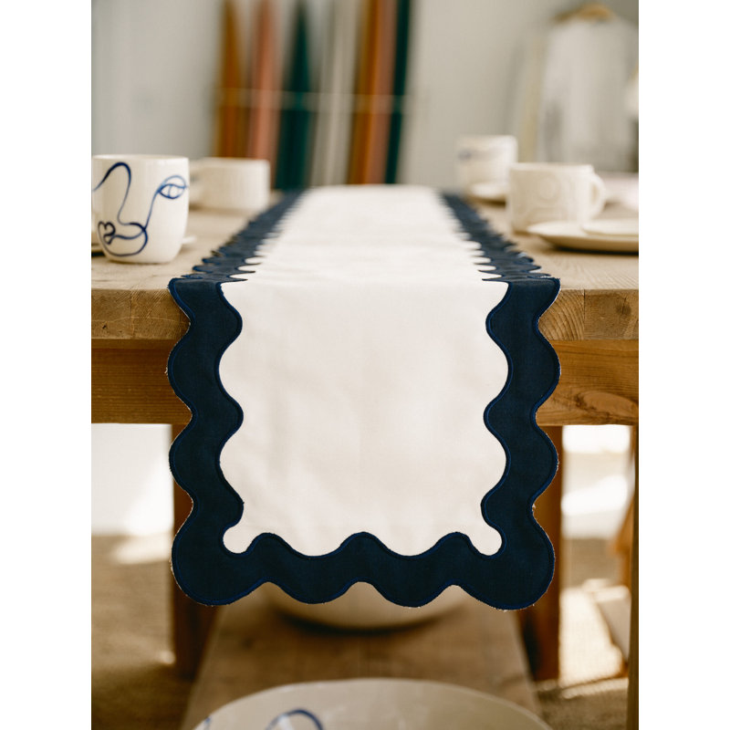 Polyester Scalloped Placemat, Green
