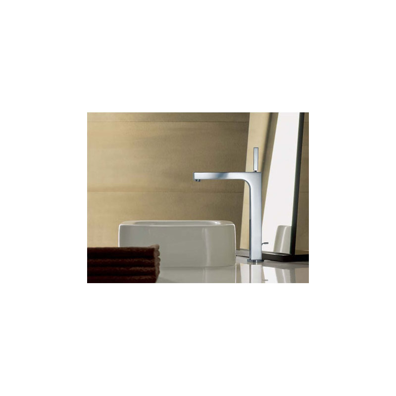 AXOR Citterio Vessel Sink Bathroom Faucet with Drain Assembly, Brushed Nickel
