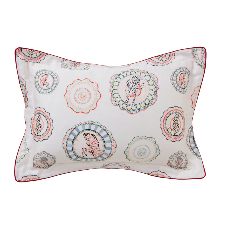Vintage Plates 200Tc Cotton Sateen Cover Set, Single Duvet Cover  + 1 Pillowcase