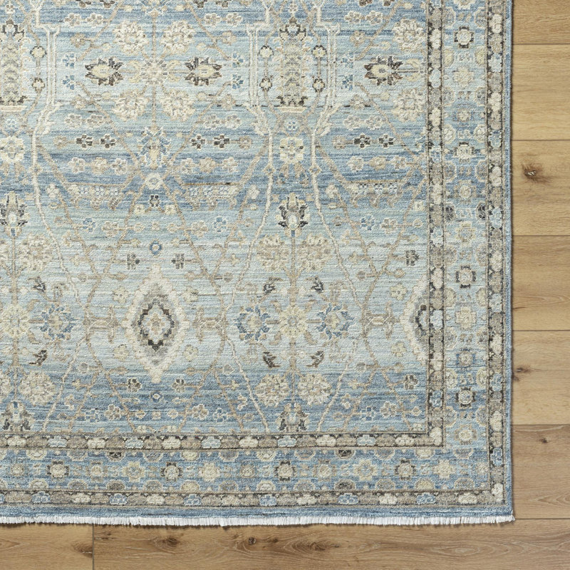 Khorasan Handmade Wool Abstract Area Rug, Rectangle 2' x 3'