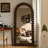 Medieval-Style Wall-Mounted Floor-Standing Arched Full-Length Mirror-118663615