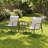 3-Piece  Outdoor Patio Conversation Rocking Set With Table，Seating Group-1398740745