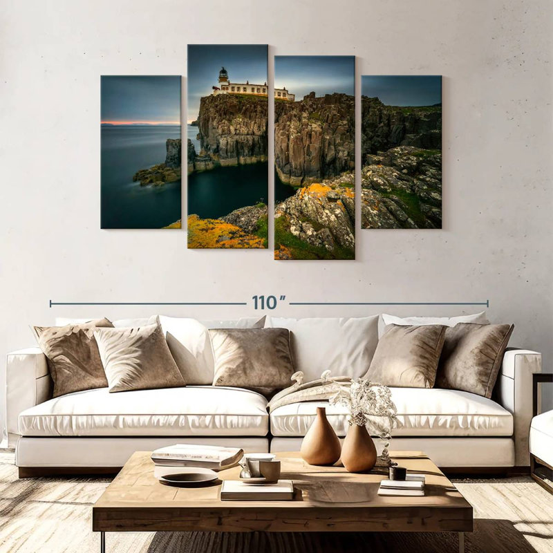 Aletra Dusky Neist Point Lighthouse, 54" H x 84" W