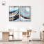 Ensemble de décoration murale dynamique duo dynamique et abstrait Shadowbox par Art Remedy, cadre blond, 30 x 45-755636600-755636595