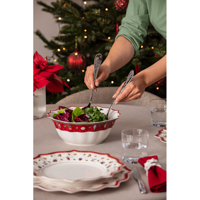 Villeroy & Boch Toy's Delight Christmas Collection Salad Servers, 18/10 Stainless Steel