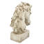 18" Horsehead Wood-Like Carving Statue Centerpiece-1250328544