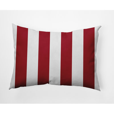 Rugby Striped Reversible Throw Pillow