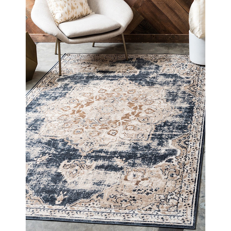 Widener Ikat Indoor Rug, Rectangle 5' x 8'