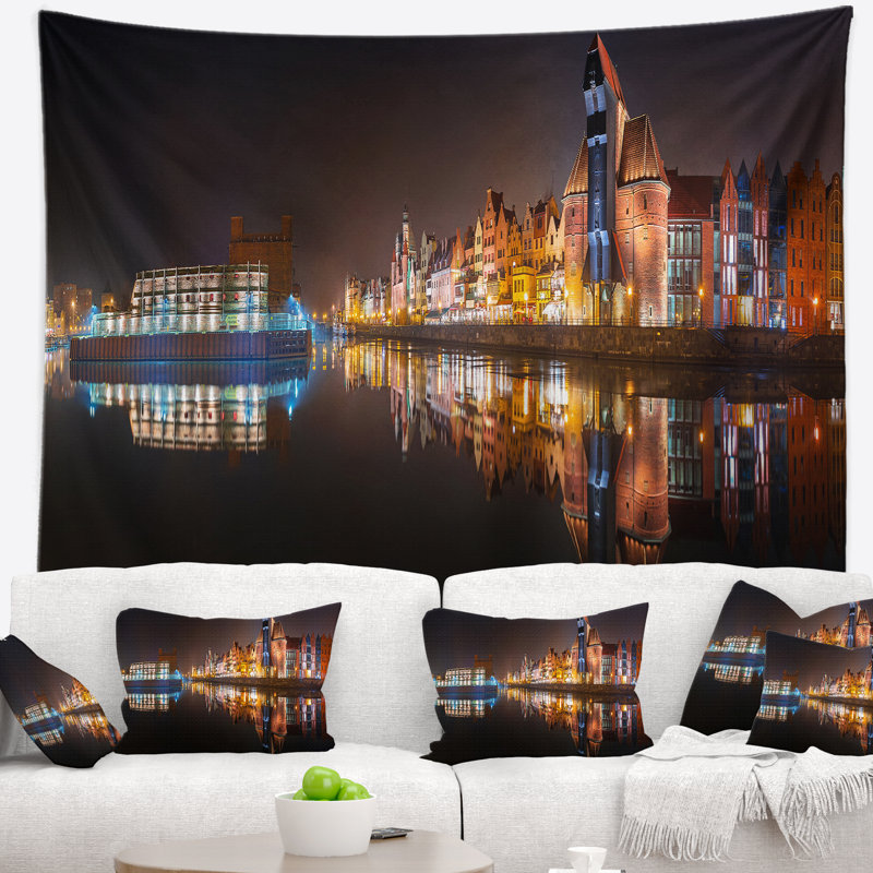 Landscape Polyester Tapestry, 78" H x 92" W