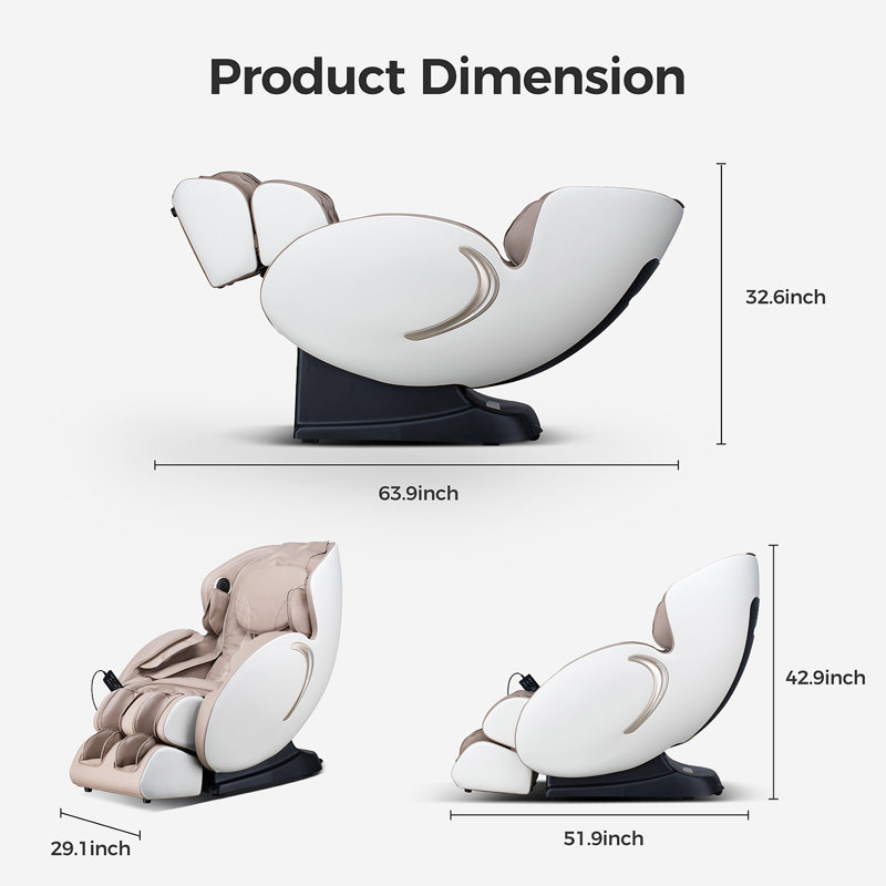 Fauteuil de massage BOSSCARE 3D Zero Gravity, Beige/or