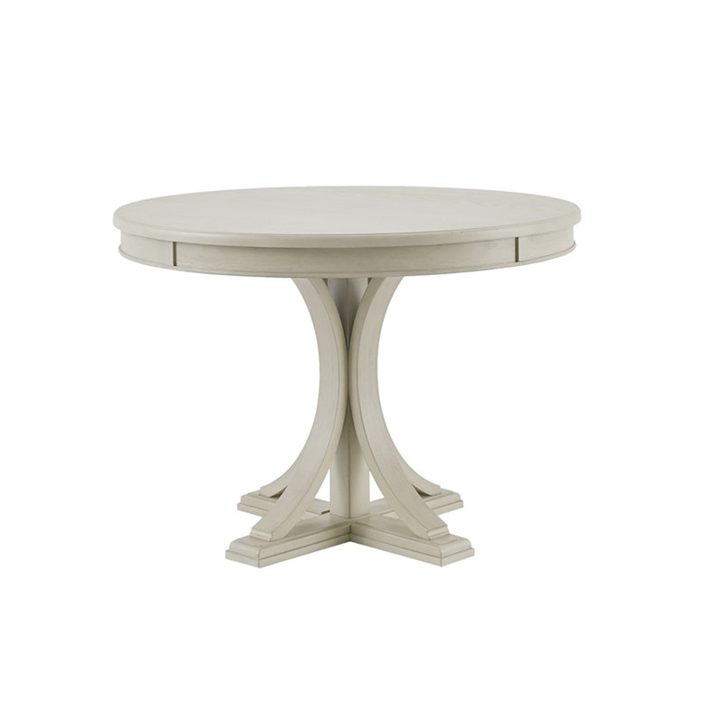 Table de salle à manger 44 "ronde (seulement les tables, pas de chaises), Crème, crème