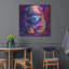  «Woof Chow Chow» par Rich Monet, art mural en métal, 36 po x 36 po-1600352232