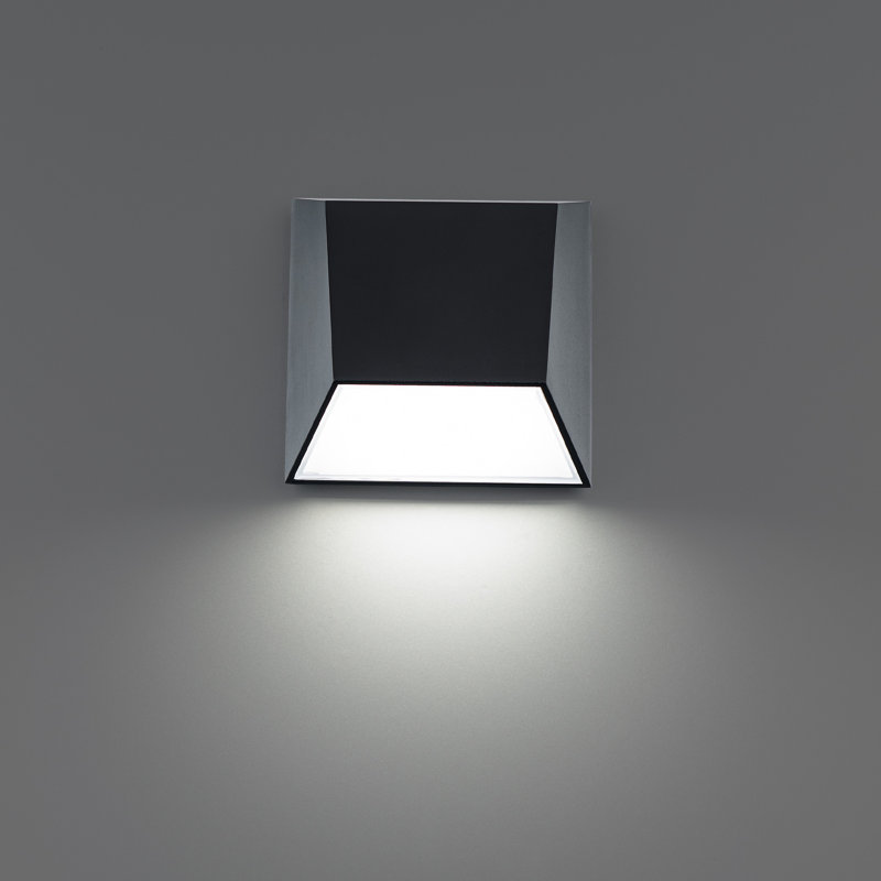 LED Wall Light, Black, 3000K
