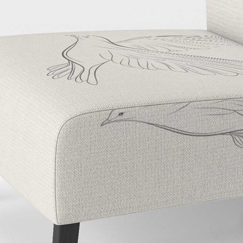 Fauteuil de chambre Dove, Pantoufle sans accoudoirs