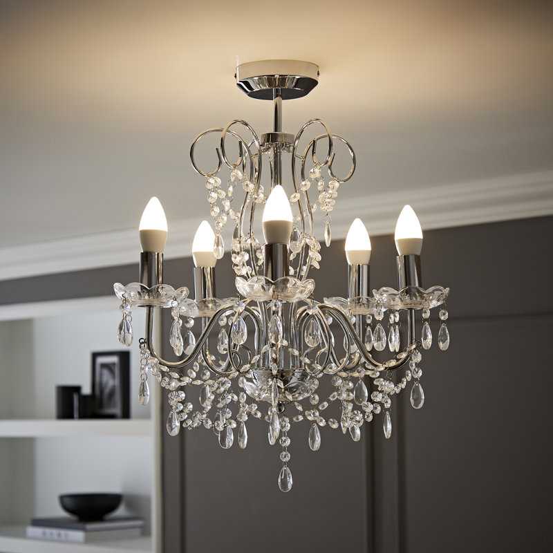 Babcock 5 - Light Candle Style Chandelier, Not Included