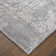 Tapis gris abstrait en viscose tissé à la main