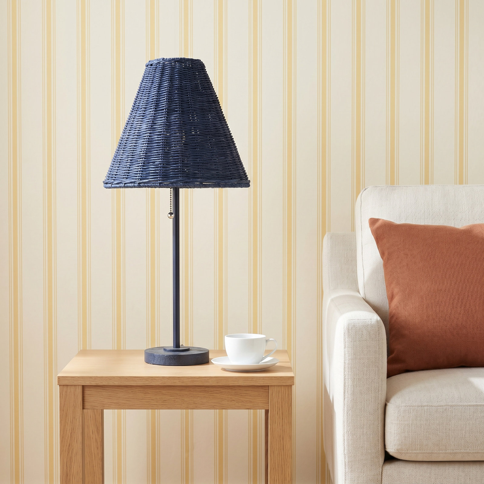 Resin Table Lamp, Blue