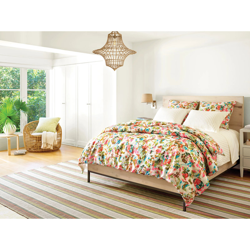 Bloom Linen Multi Duvet Cover, King Duvet Cover