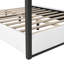 Upholstery Canopy Platform Bed With Headboard And Metal Frame-1452122471