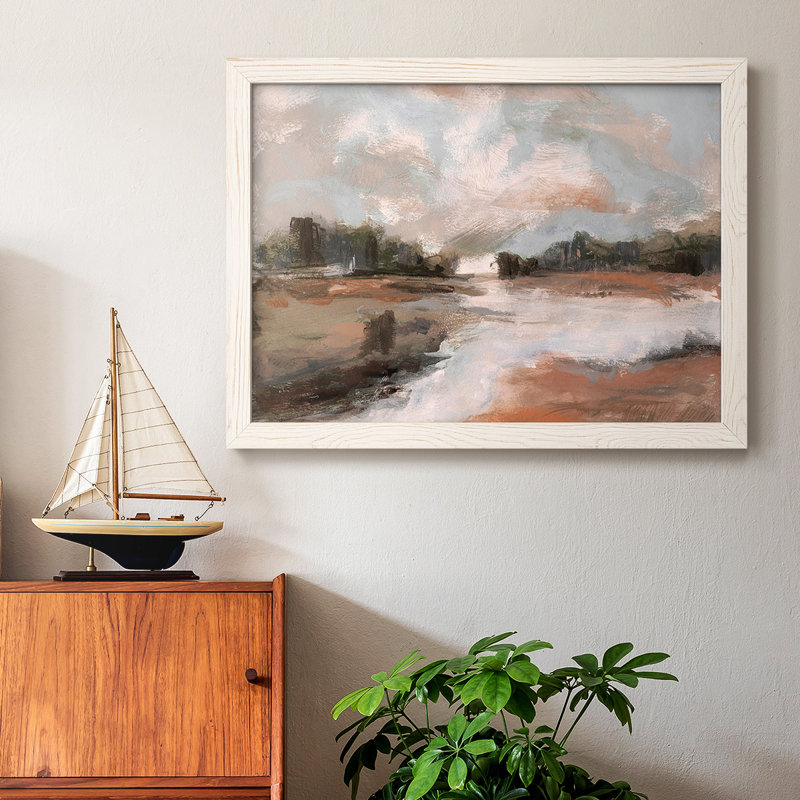 South Pond, reproduction d'art sur toile encadrée, Blanc, H 28 po x l 42 po x P 1,5 po
