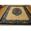 Tapis en laine beige et bleu antique