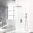 Dual Shower Head System - 10 Inch Square Wall Mounted Kit