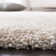 Solid Colour Machine Woven Polypropylene Area Rug in Cream