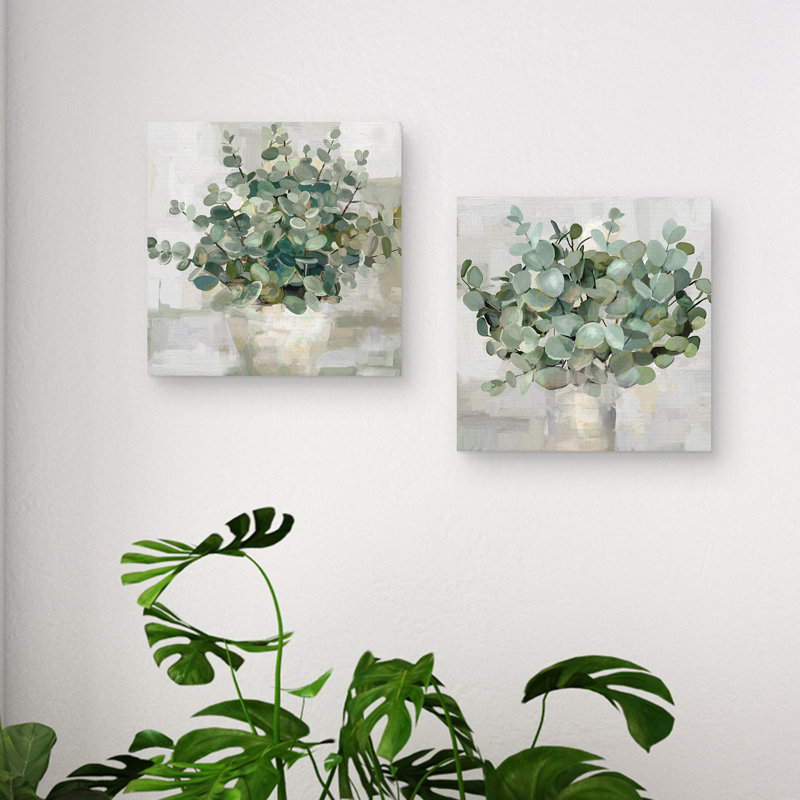 " Eucalyptus Pot I, Eucalyptus Pots II " 2 - Pieces
