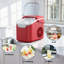 Machine à glaçons de comptoir Havato avec 2 tailles, machines à glaçons autonettoyantes, 26 lb / 24 heures, 8 cubes de glace prêts en 6 minutes pour la maison / cuisine / bar / fête / camping-111088701