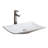 Modern Vitreous China Rectangular Vessel Bathroom Sink