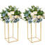 2 PCS Gold Iron Wedding Flower Stands-98705914