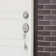 Handleset with Single Cylinder Deadbolt and Door Knob and Rosette