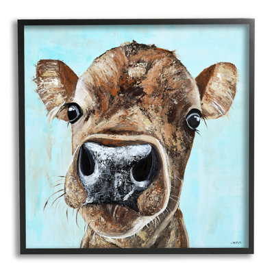 «Fun Close Up Cow Face», art mural par Jen Seeley