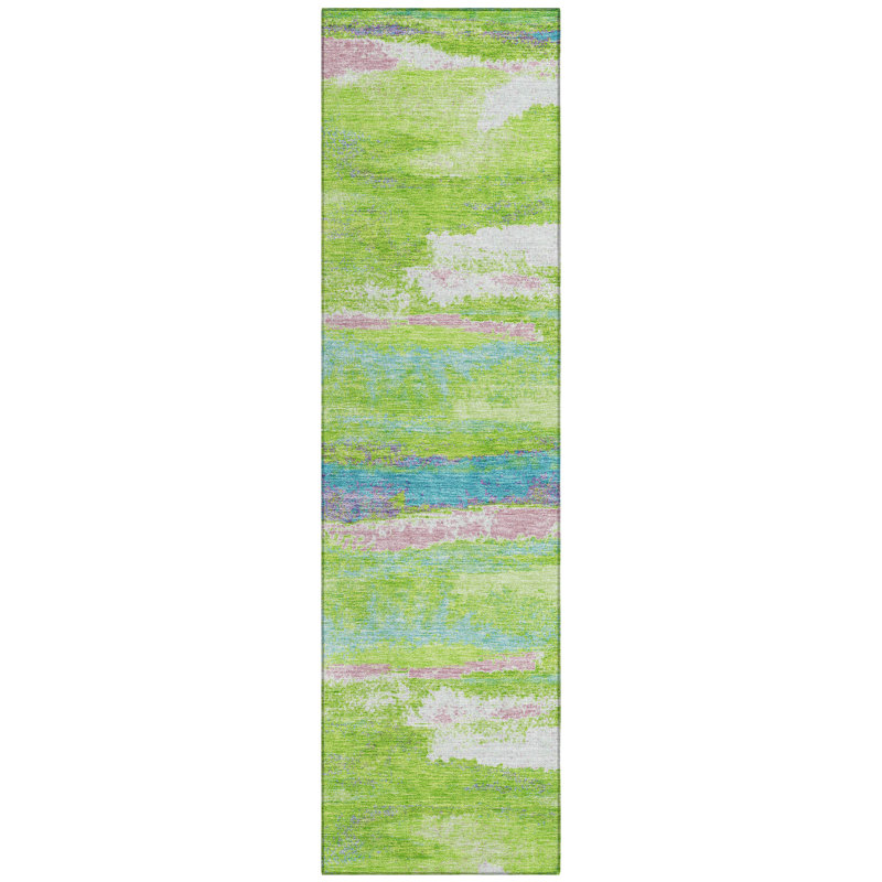 Aleighna Area Rug with Non-Slip Backing, Runner 2'3" x 7'6"
